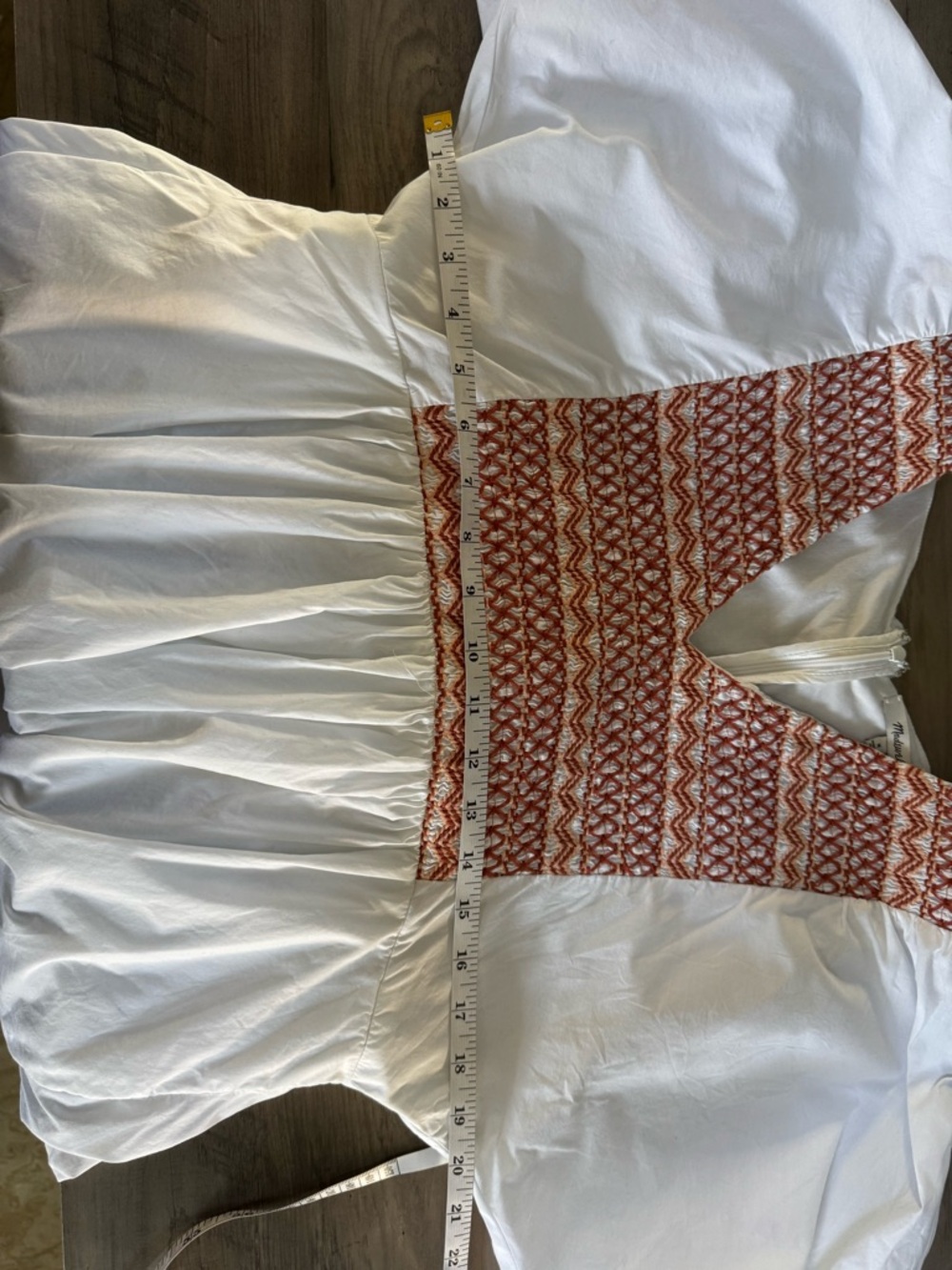 Madewell White Cotton and Knit Dress - Picture 3 of 14